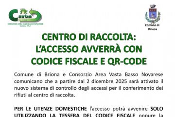 Nuove modalit&#224; di accesso al Centro di Raccolta